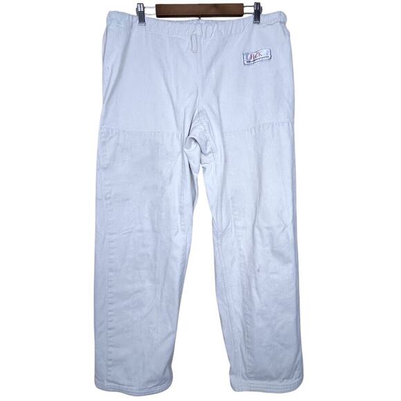 Howard Combat Kimonos HCK Martial Arts Pants Size 4 Unbleached Canvas Waist Tie - Picture 1 of 4